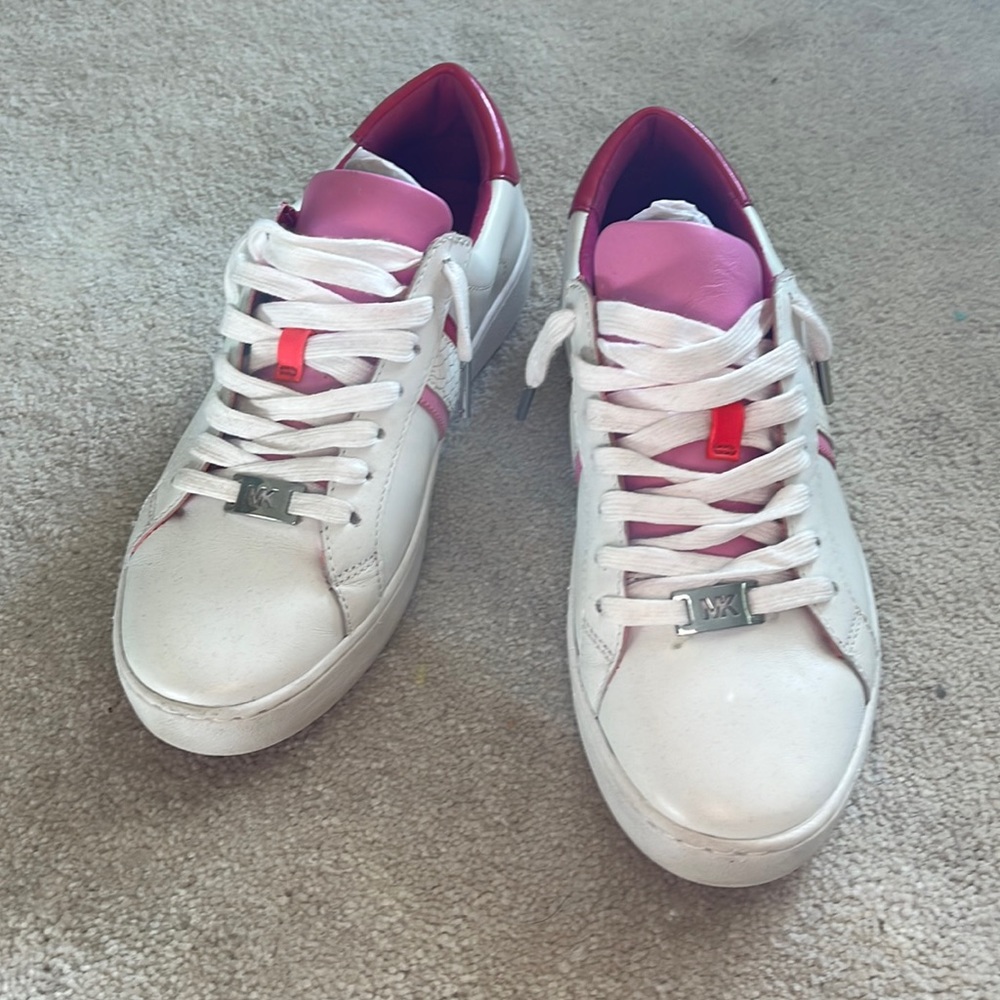 Michael kors sneakers brand new never worn with with pink